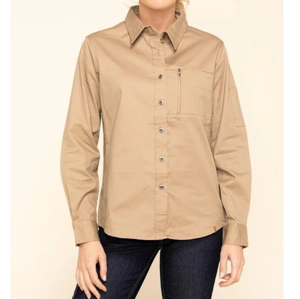 Wrangler NWT Women's Riggs Workwear Long Sleeve One Pocket Workshirt Size Large